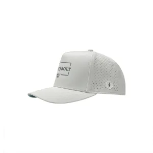 BRUCE BOLT Standard 5-Panel Snapback Hat - WHITE