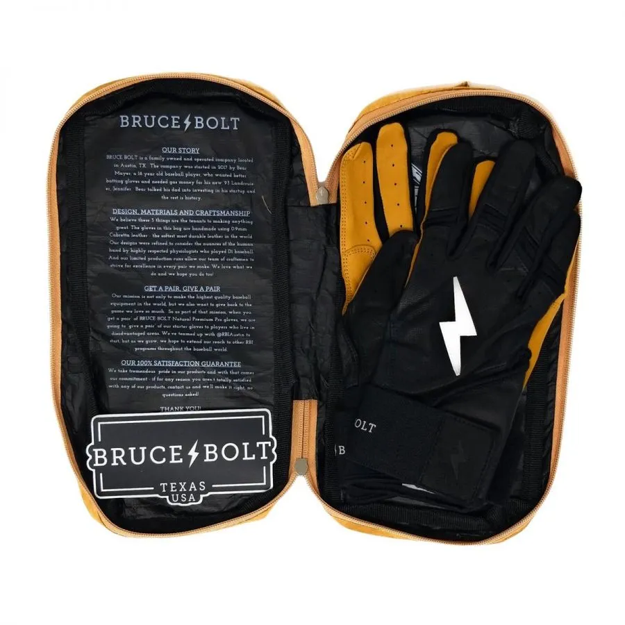 Bruce Bolt Youth Premium Pro Long Cuff Pair of Batting Gloves