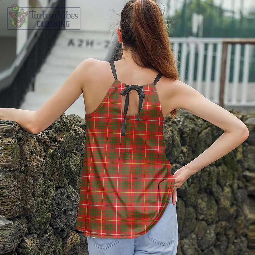 Bruce County Canada Tartan Loose Halter Neck Camisole