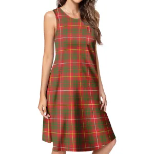 Bruce County Canada Tartan Womens Casual Dresses