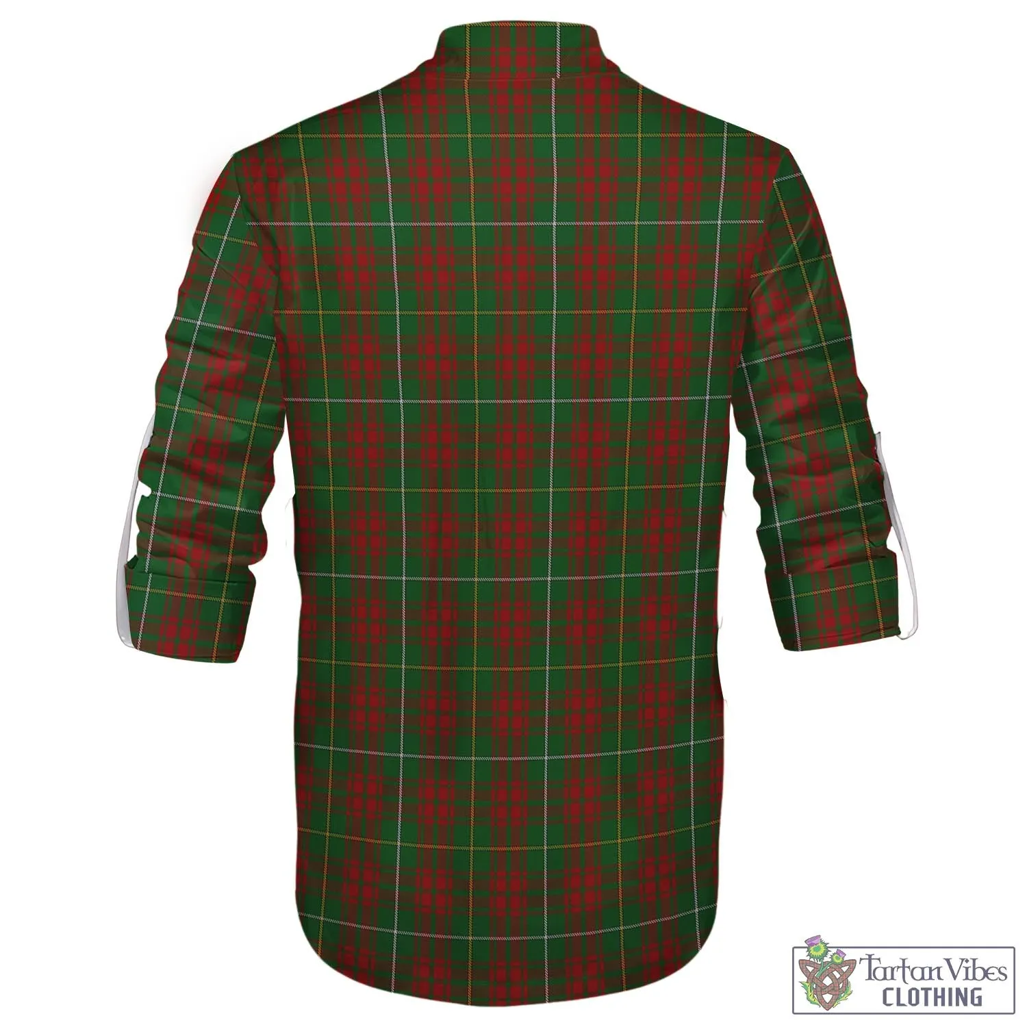 Bruce Hunting Tartan Men's Scottish Traditional Jacobite Ghillie Kilt Shirt with Family Crest