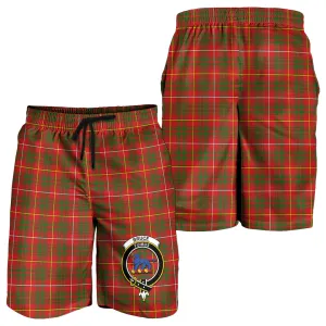 Bruce Modern Tartan Mens Shorts with Family Crest