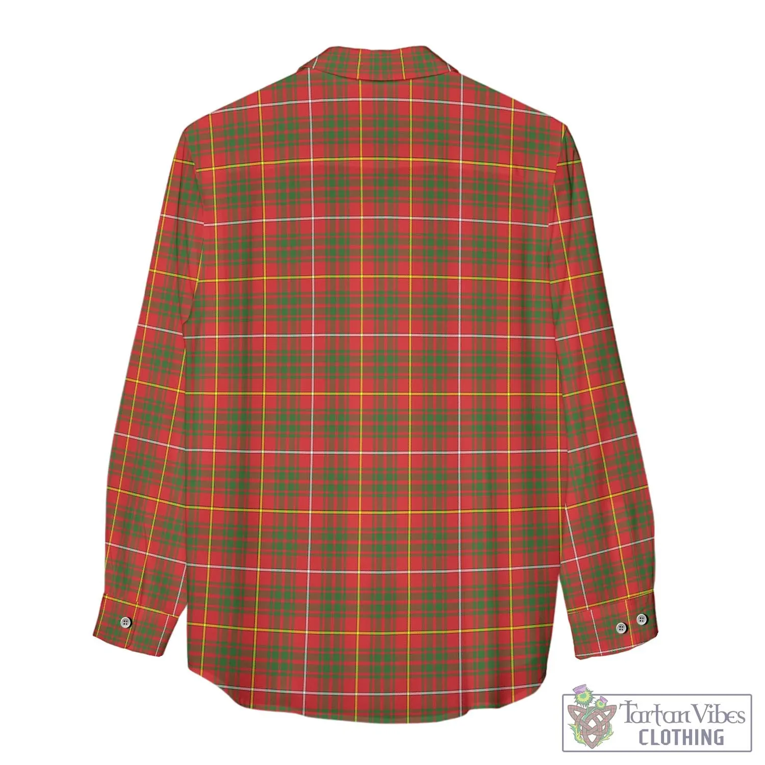 Bruce Modern Tartan Women's Casual Shirt with Family Crest