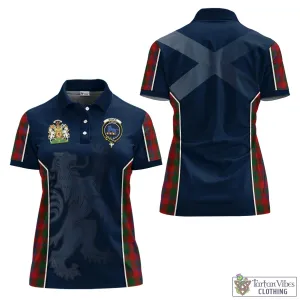 Bruce Old Tartan Women's Polo Shirt with Family Crest and Lion Rampant Vibes Sport Style