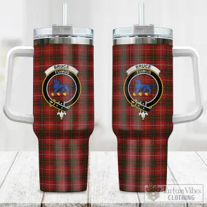 Bruce Tartan and Family Crest Tumbler with Handle