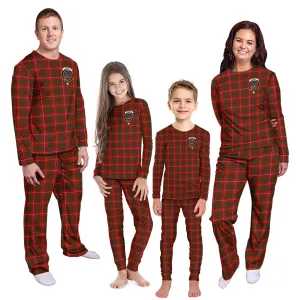 Bruce Tartan Pajamas Family Set with Family Crest