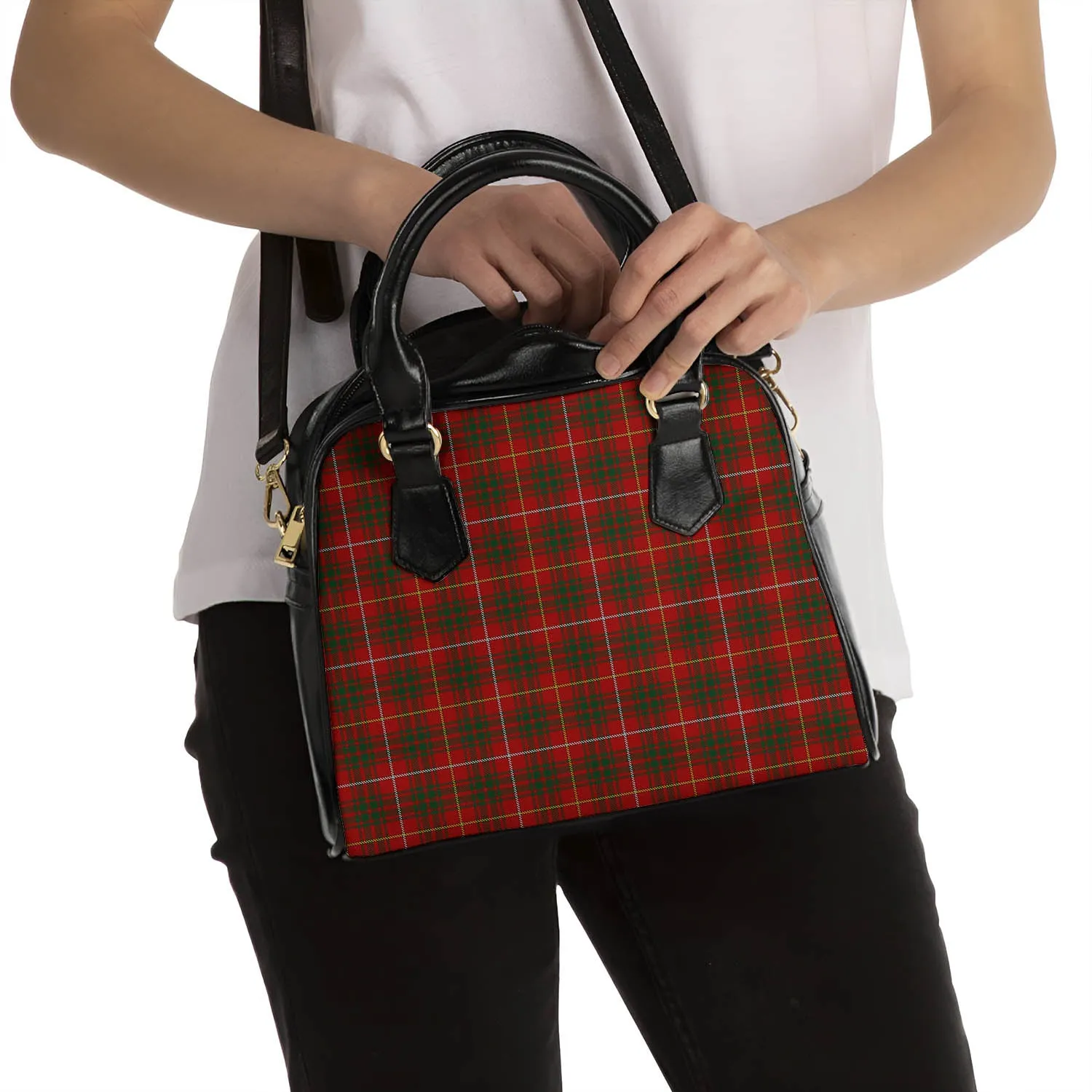 Bruce Tartan Shoulder Handbags