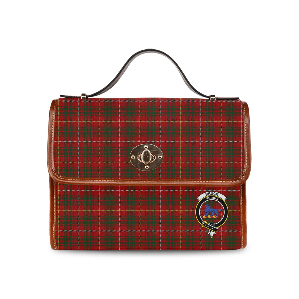 Bruce Tartan Waterproof Canvas Bag with Family Crest