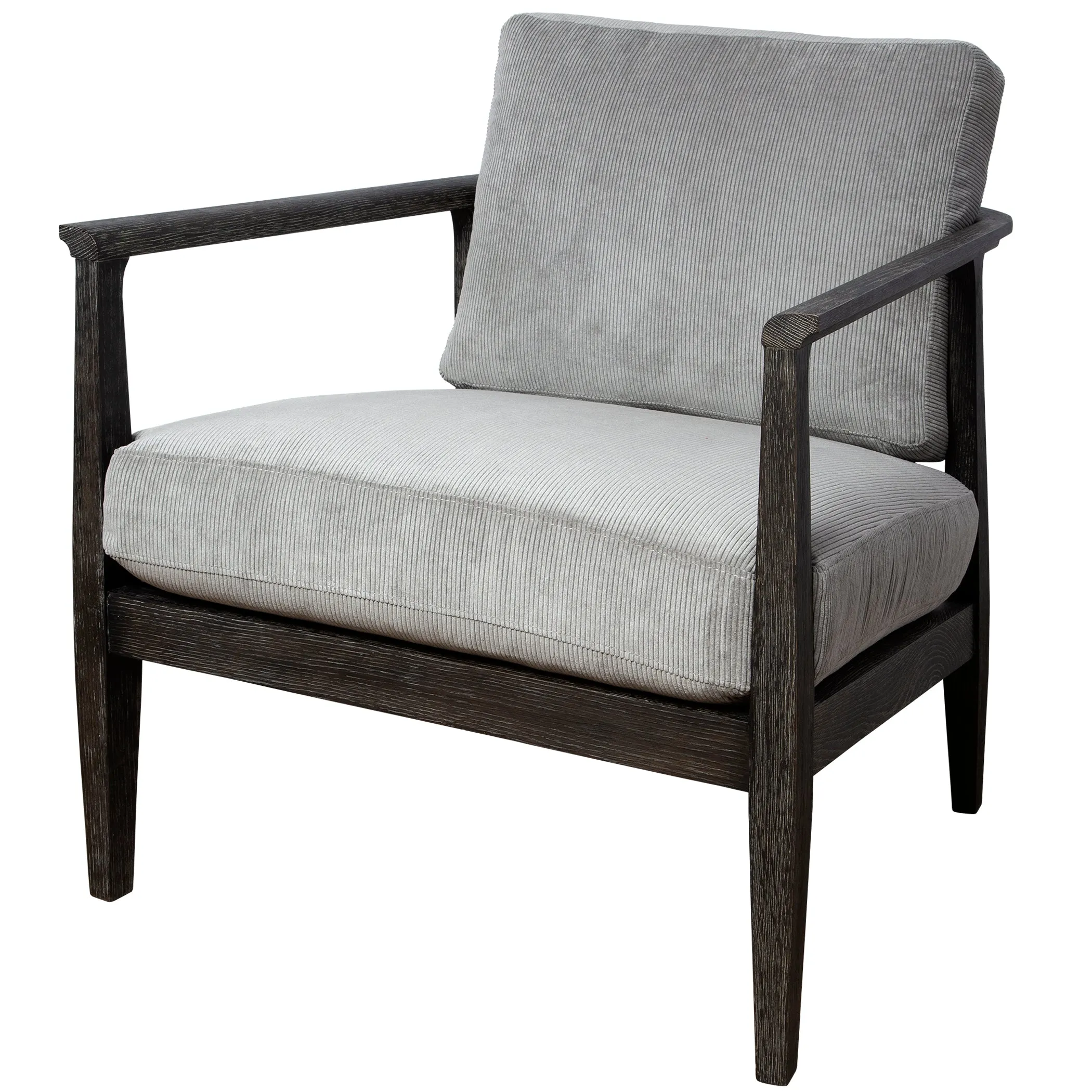 Brunei Modern Gray Accent Chair