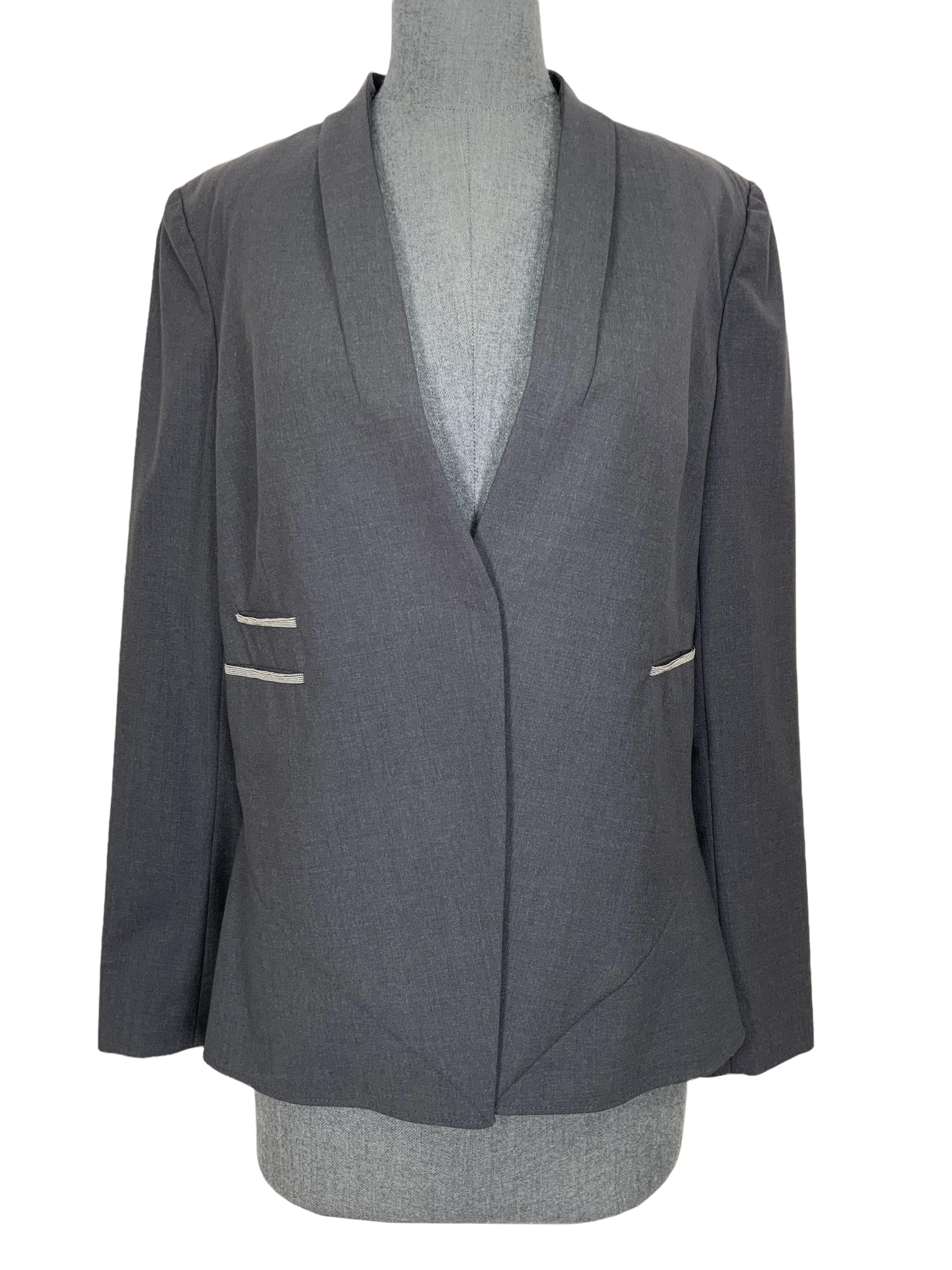 Brunello Cucinelli Wool Monili Detail Blazer Jacket Size L