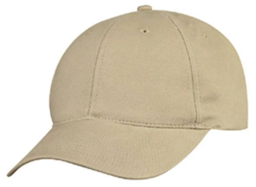 Brushed Cotton Baseball Caps Hats Light Weight 6 Panel Low Crown