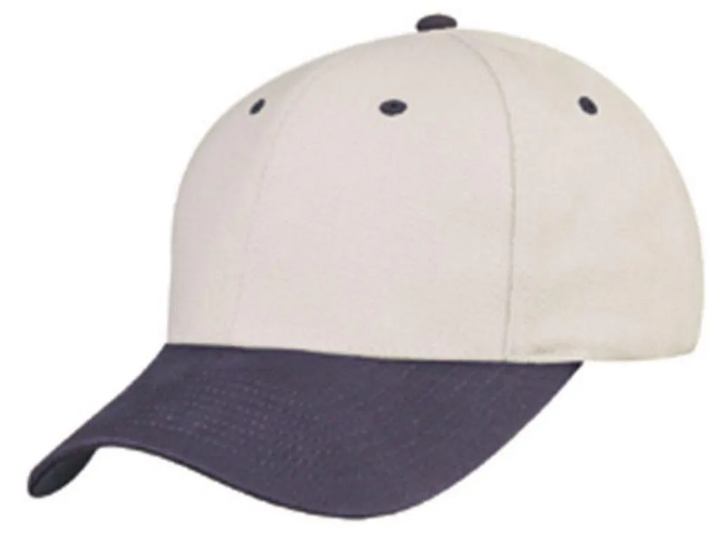 Brushed Cotton Baseball Caps Hats Light Weight 6 Panel Low Crown