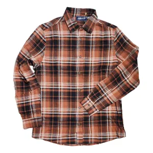 Brushed Flannel Plaid Rust