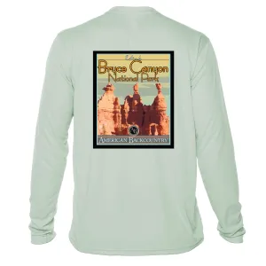 Bryce Canyon National Park Vintage Destinations Long Sleeve Men's Microfiber Men's T-Shirt