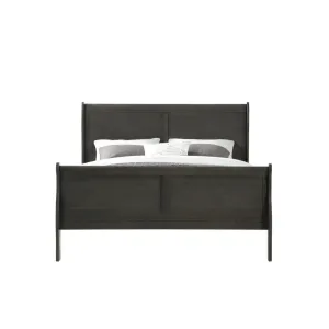 Brylee Queen Sleigh Bed, Dark Gray