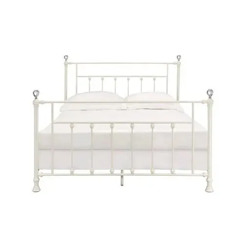 Brynn Queen Metal Bed, White Finish