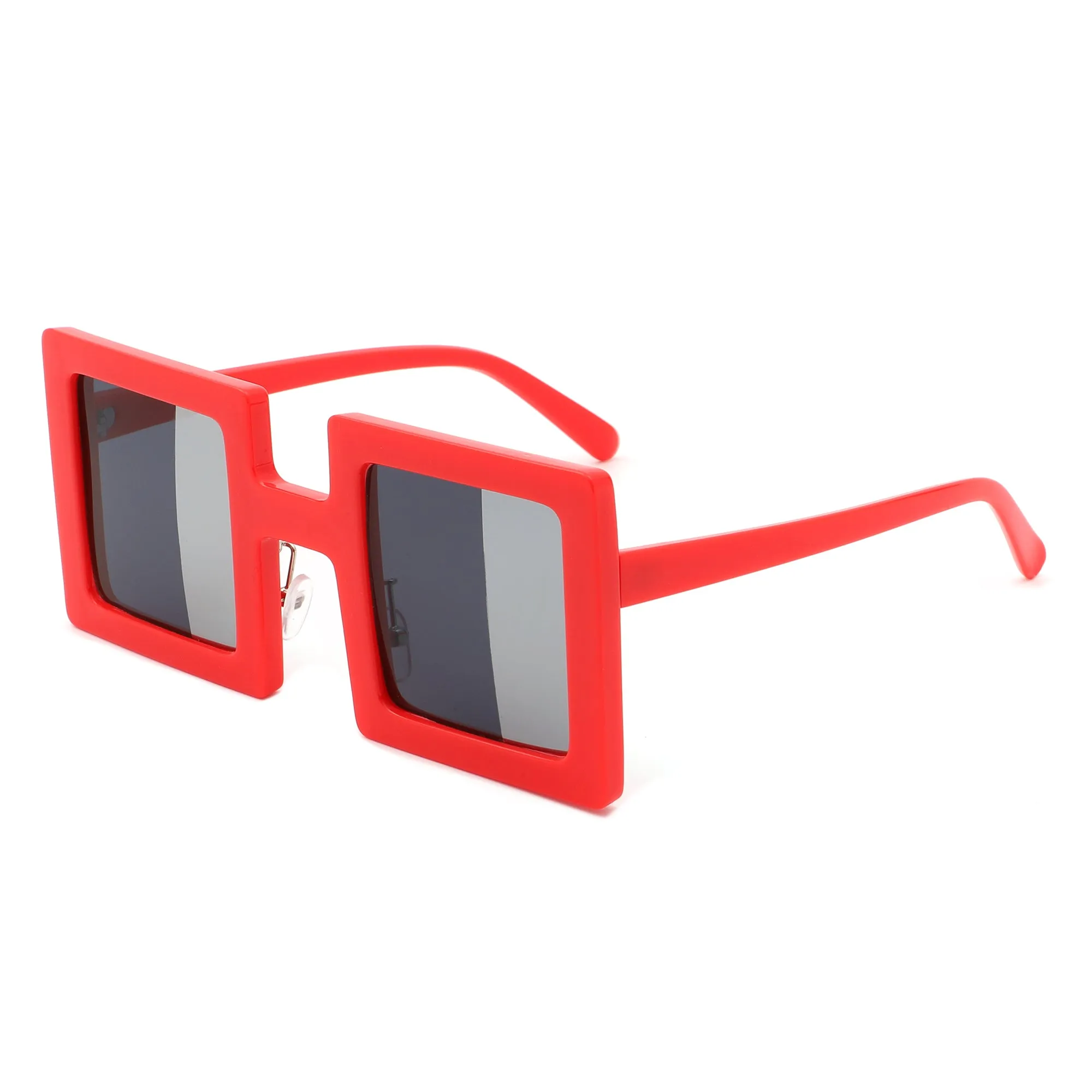 Bryntor - Two-Tone Tinted Bright Box Square Sunglasses