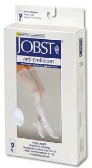 BSN Jobst 111463 Unisex Anti-Embolism Thigh-High Seamless Elastic Stockings, 1 Pair