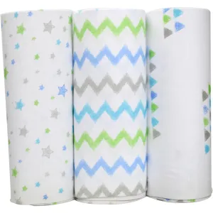 Bubble - Baby Swaddle Bamboo Big Blue Sky (Set of 3)