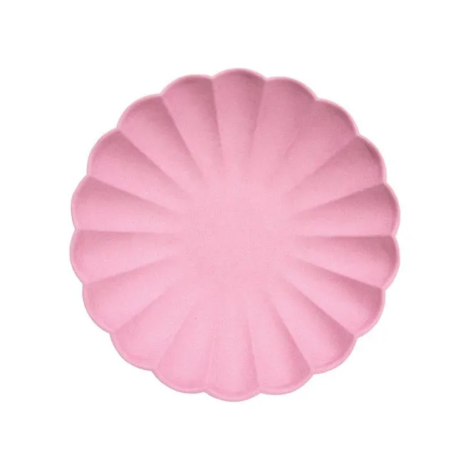 Bubblegum Pink Small Eco Plates - Pack of 8