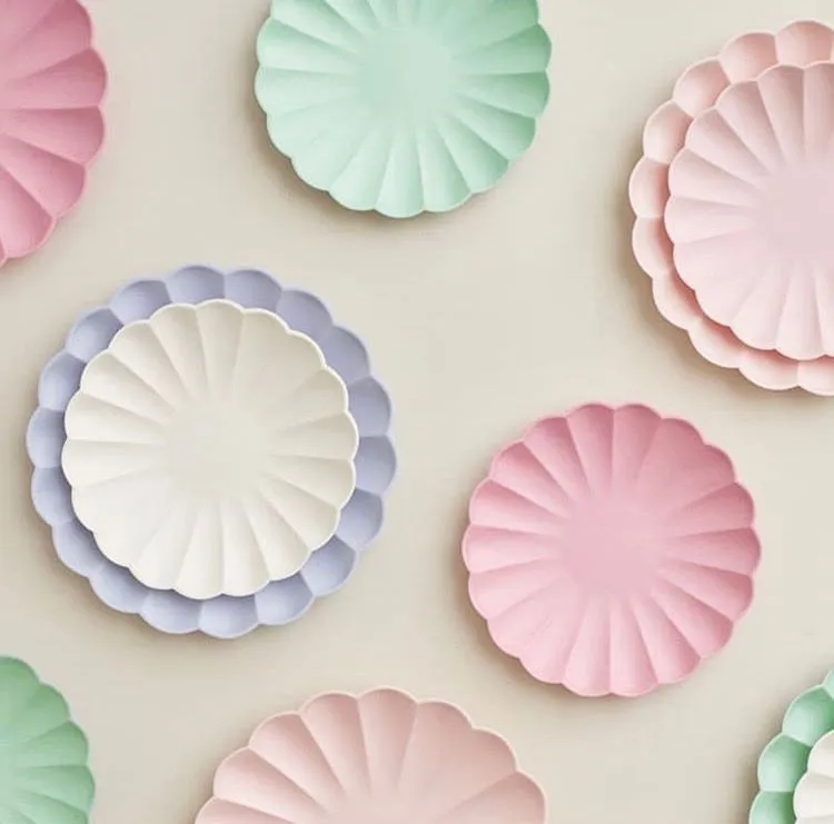 Bubblegum Pink Small Eco Plates - Pack of 8