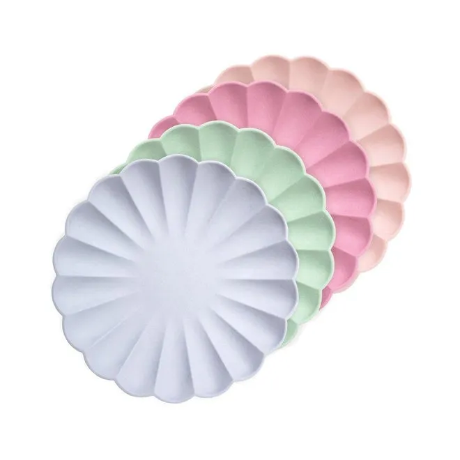 Bubblegum Pink Small Eco Plates - Pack of 8