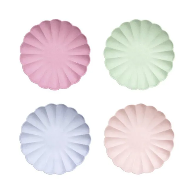 Bubblegum Pink Small Eco Plates - Pack of 8