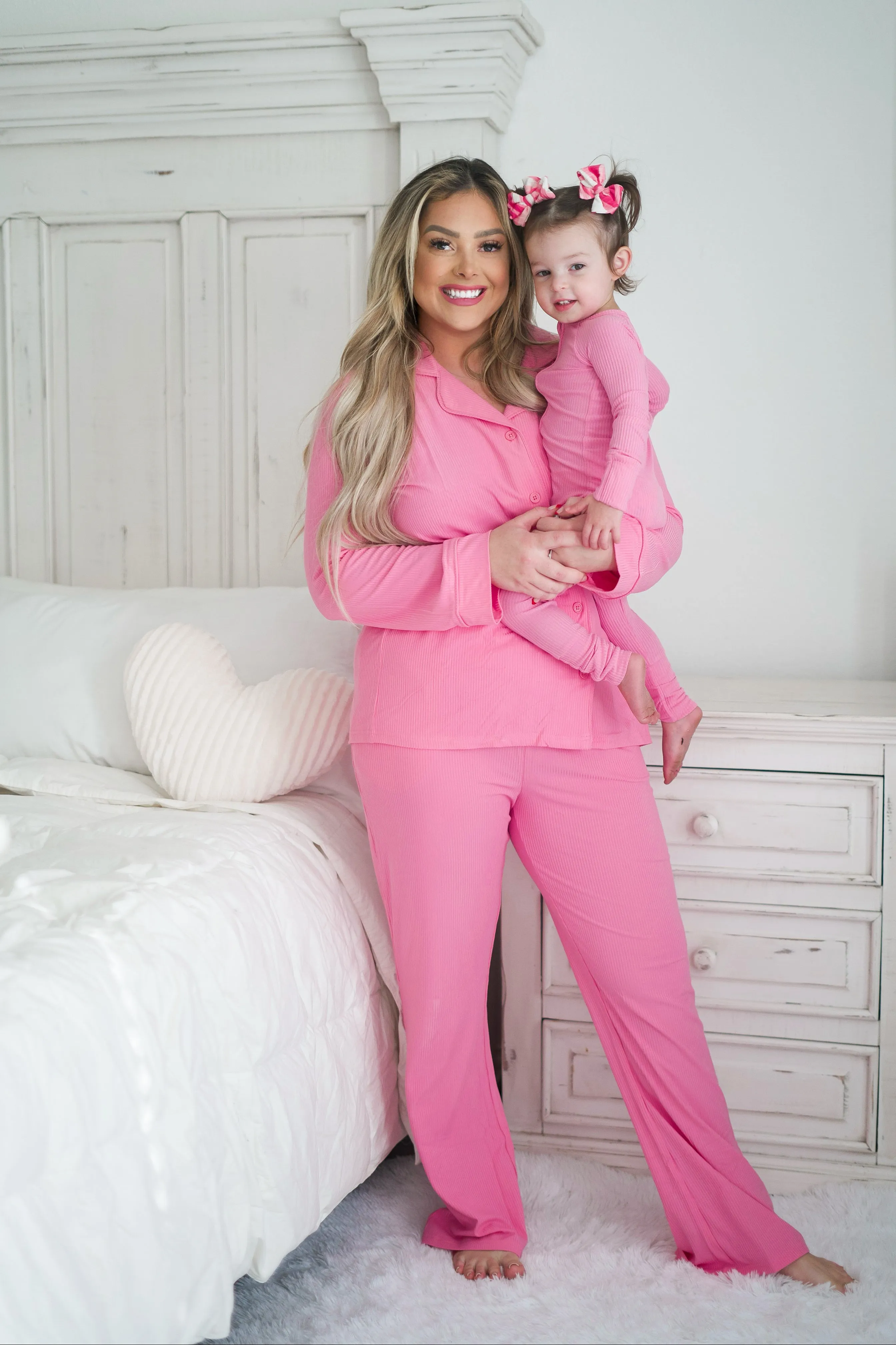 Bubblegum Rib Women’s Relaxed Flare Dream Set