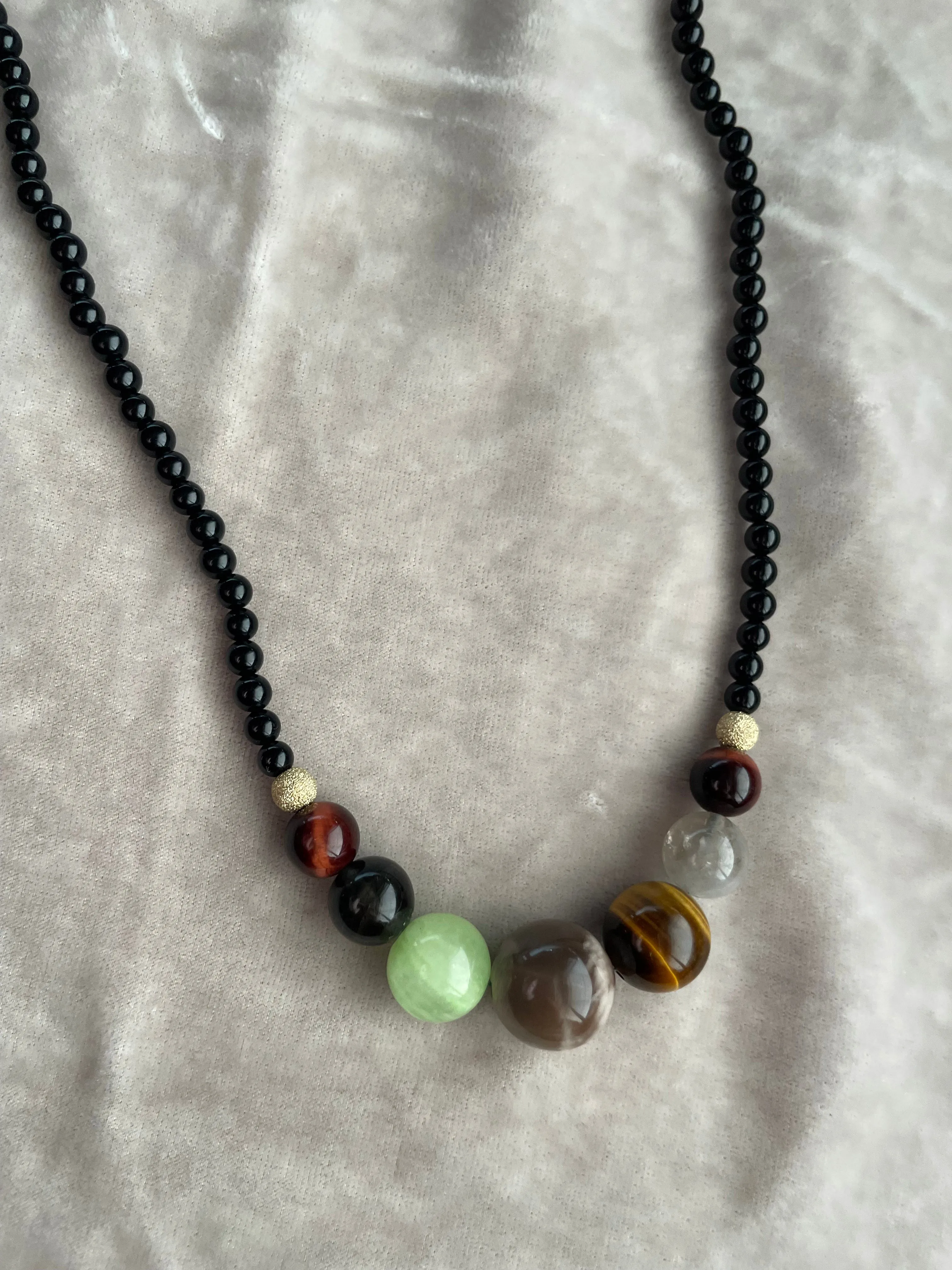 Bubbles Necklace - Onyx