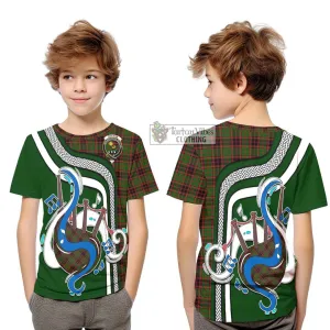 Buchan Tartan Kid T-Shirt with Epic Bagpipe Style