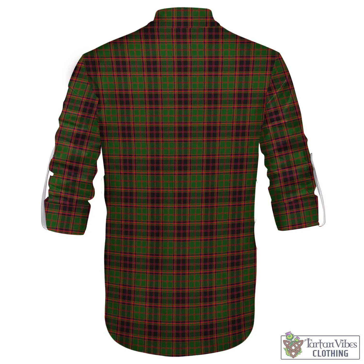 Buchan Tartan Men's Scottish Traditional Jacobite Ghillie Kilt Shirt