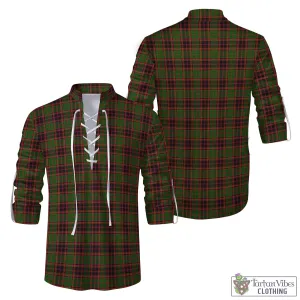 Buchan Tartan Men's Scottish Traditional Jacobite Ghillie Kilt Shirt