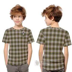 Buchanan Dress Tartan Kid T-Shirt with Family Crest