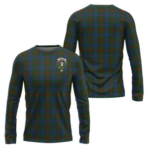 Buchanan Hunting Tartan Long Sleeve T-Shirt with Family Crest