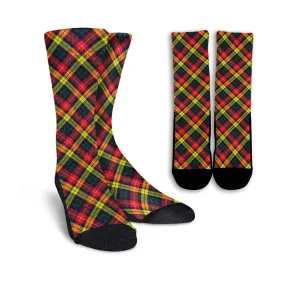 Buchanan Modern Tartan Crew Socks Cross Tartan Style