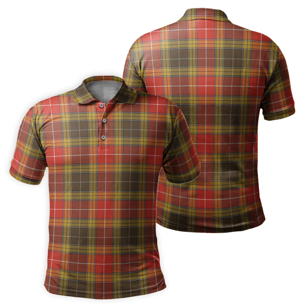 Buchanan Old Set Weathered Tartan Mens Polo Shirt