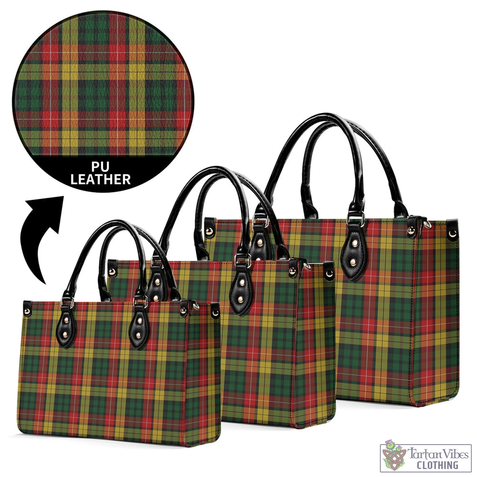 Buchanan Tartan Luxury Leather Handbags