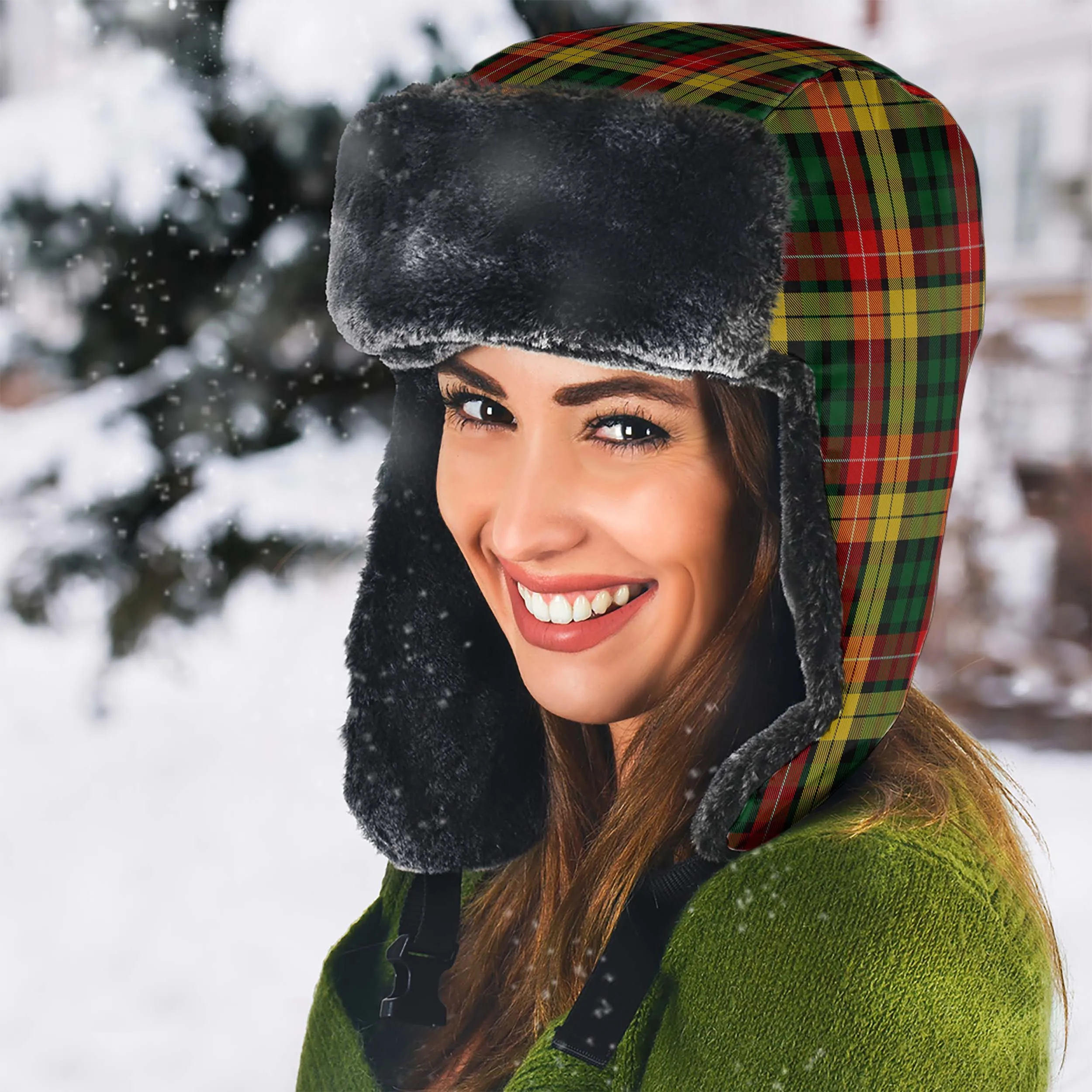 Buchanan Tartan Winter Trapper Hat