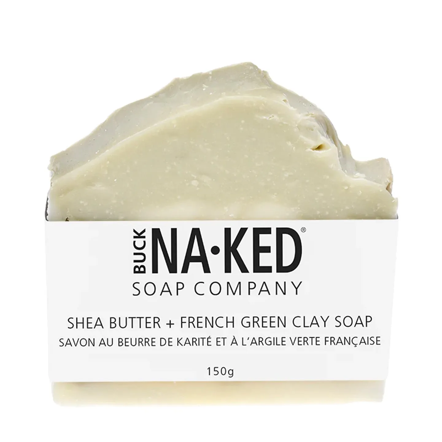 Buck Naked Soap Bar / Shea Butter & French Green Clay