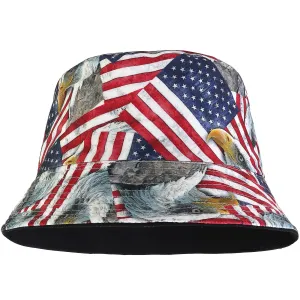 Bucket Hat - Flag & Eagle