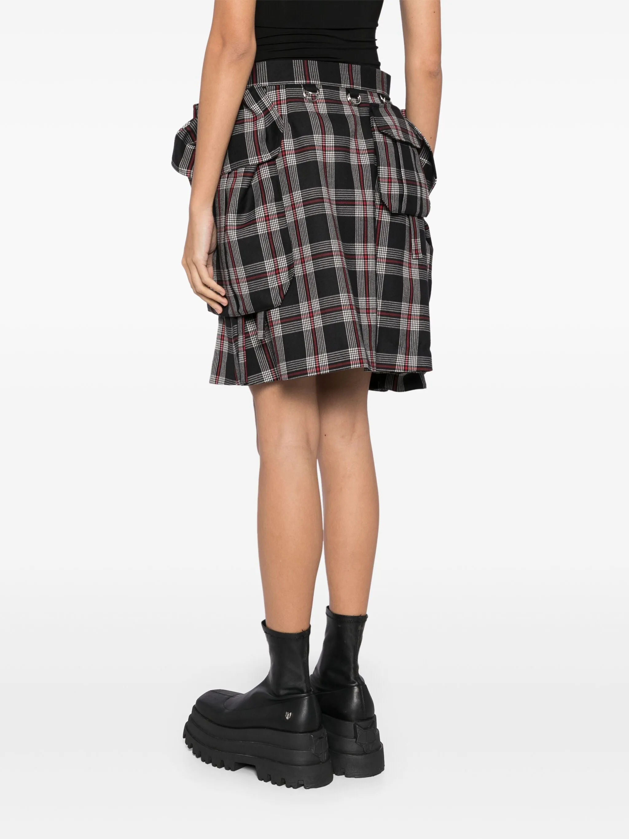 Buckle Checker Skirt