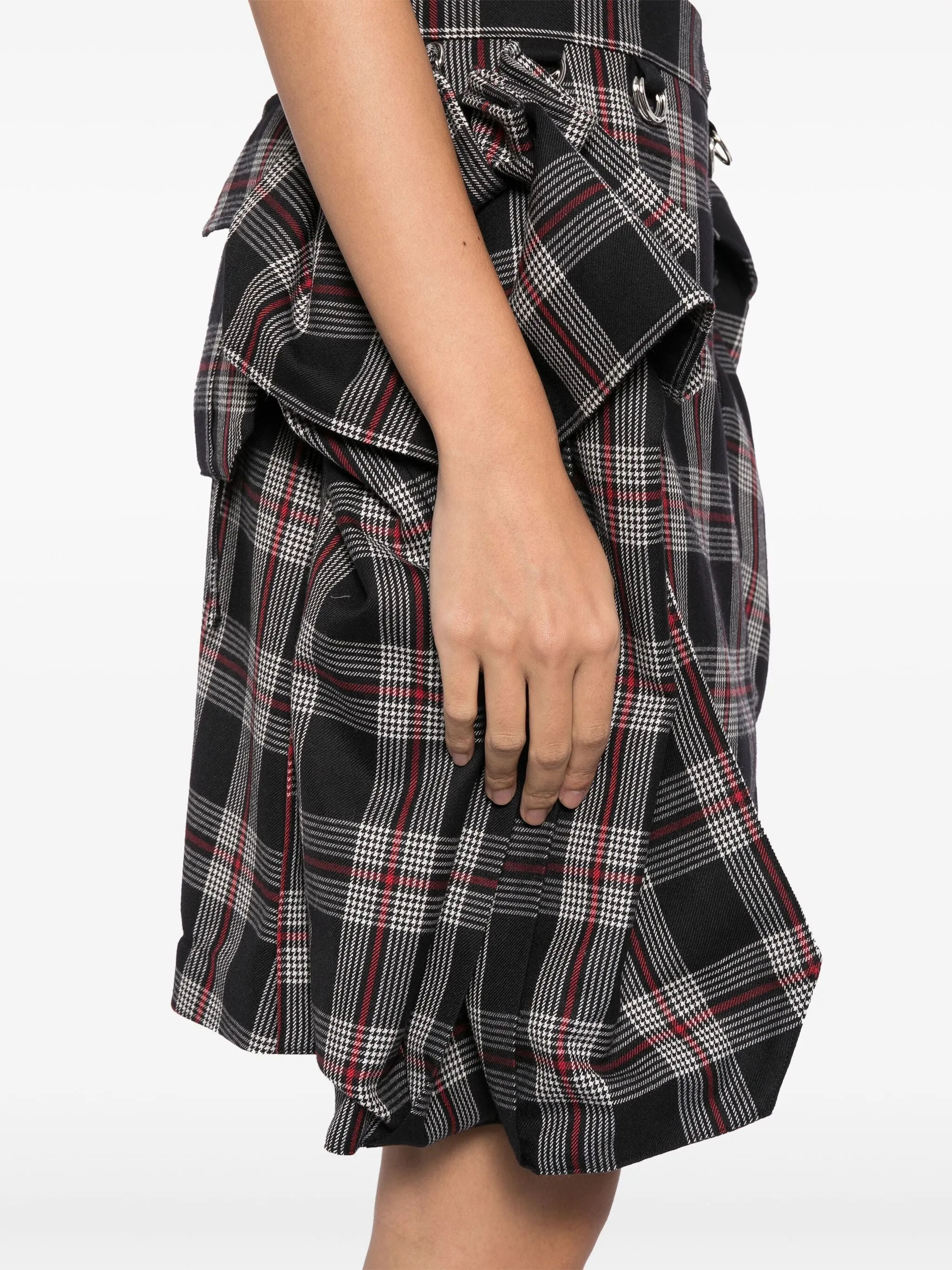 Buckle Checker Skirt