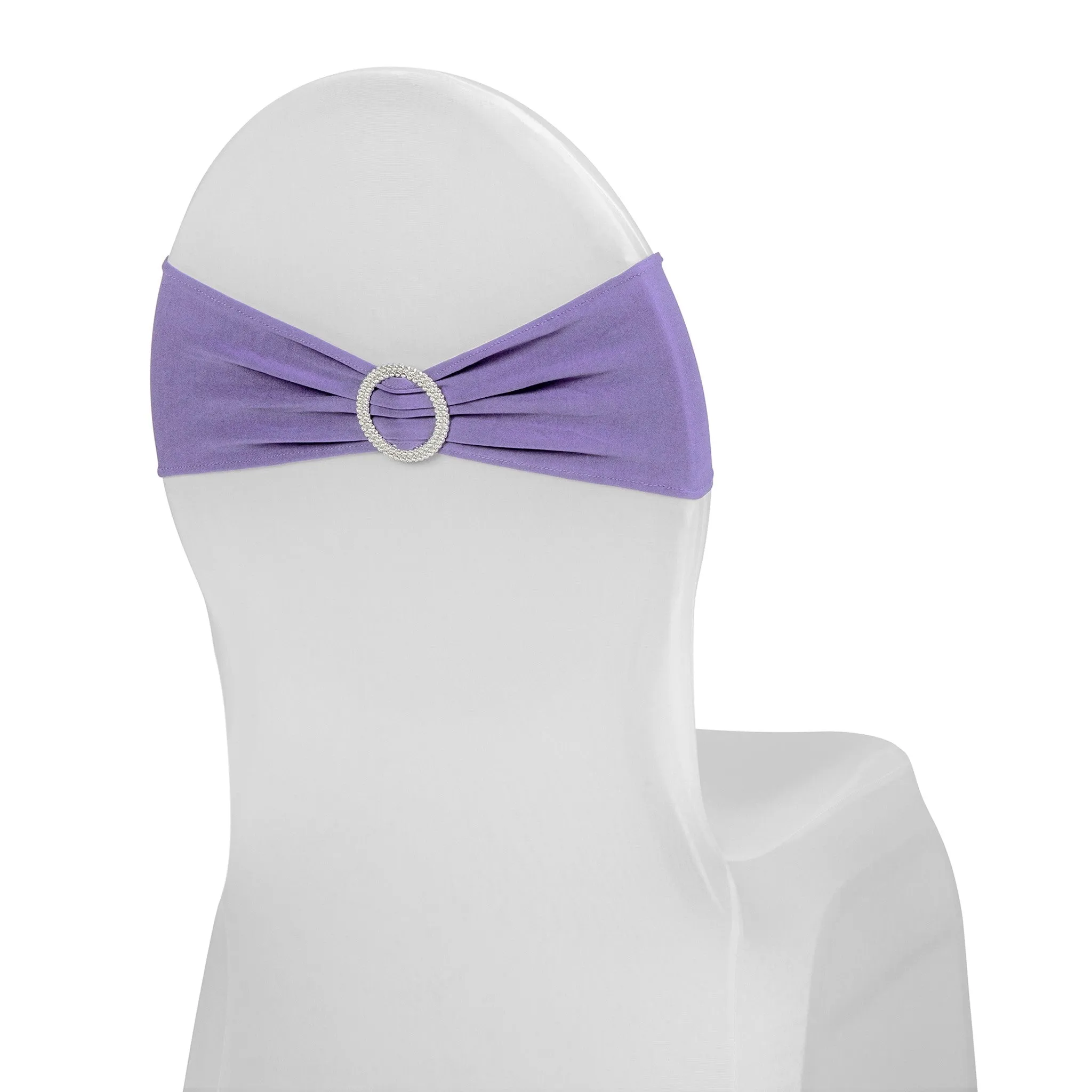 Buckle Spandex Stretch Chair Band - Victorian Lilac/Wisteria