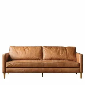 Buckley Vintage Brown Leather Sofa – 3 Seater