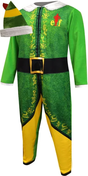 Buddy the Elf Look Like Buddy Onesie Pajama with Hat