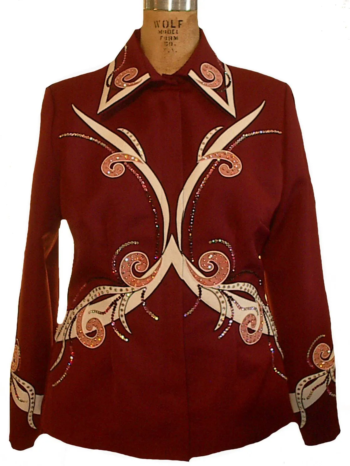 Budget Friendly Burgundy Showmanship Outfit, Ladies L, 5102D