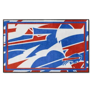 Buffalo Bills 4ft. x 6ft. Plush Area Rug XFIT Design