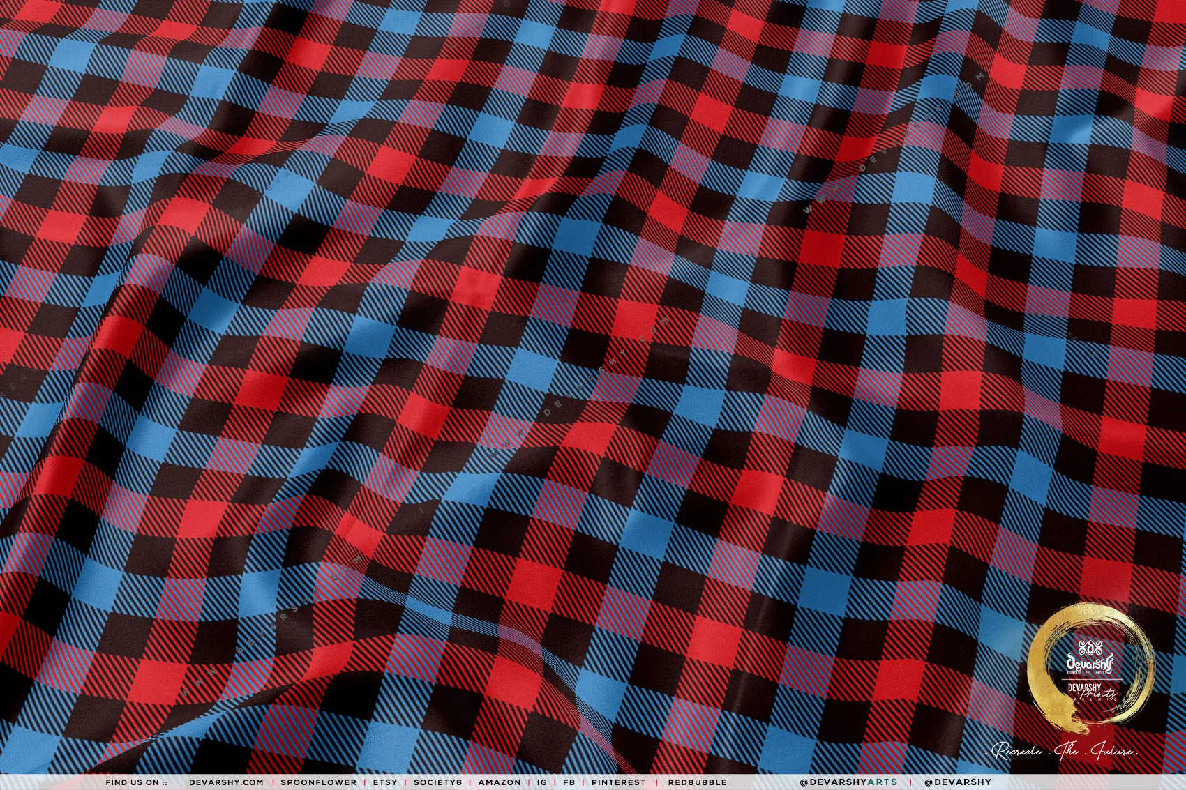 Buffalo Check Apparel Fabric 3Meters , 6 Designs | 8 Fabrics Option | Plaid Fabric By the Yard | 037