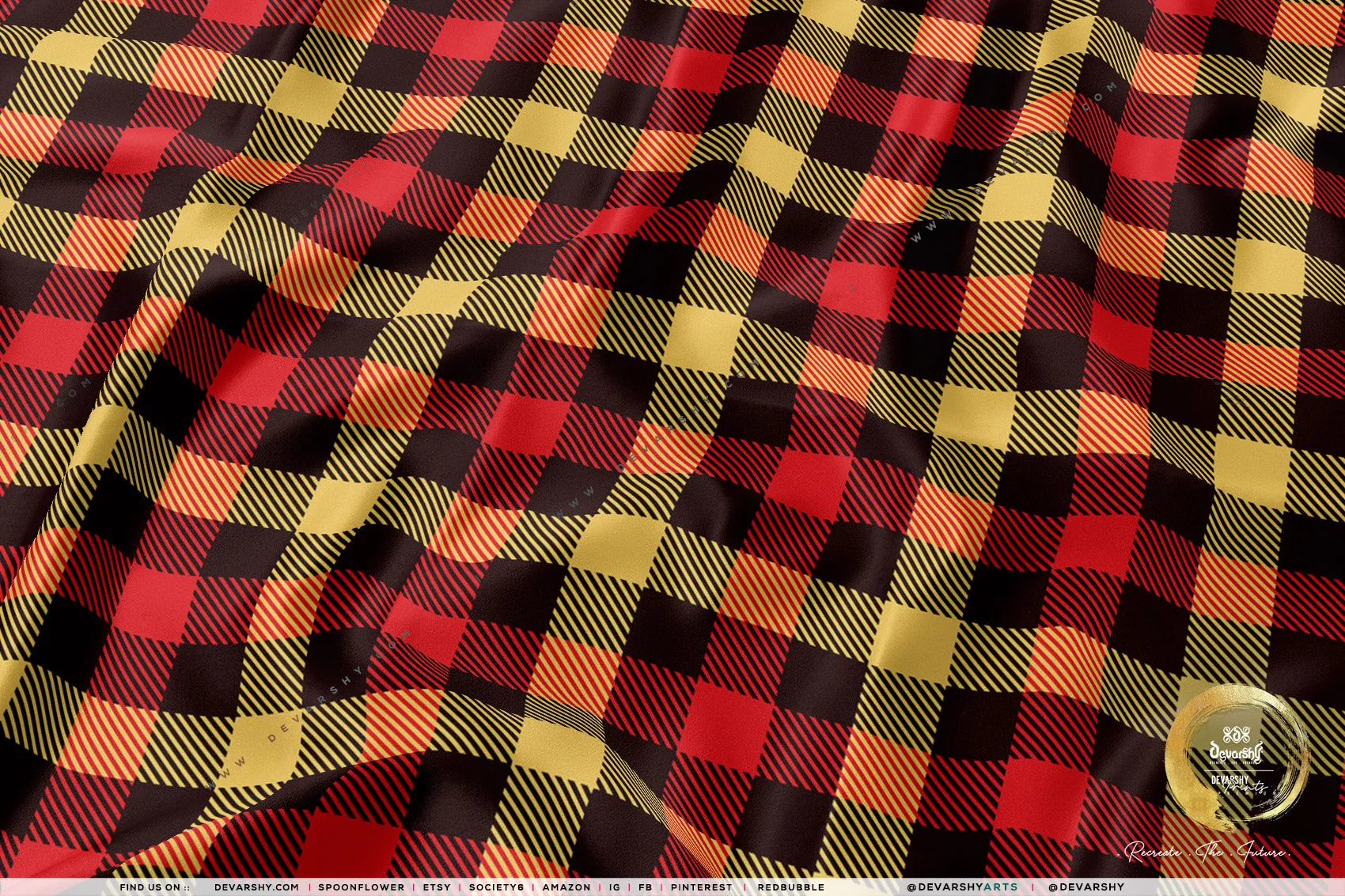 Buffalo Check Apparel Fabric 3Meters , 6 Designs | 8 Fabrics Option | Plaid Fabric By the Yard | 037