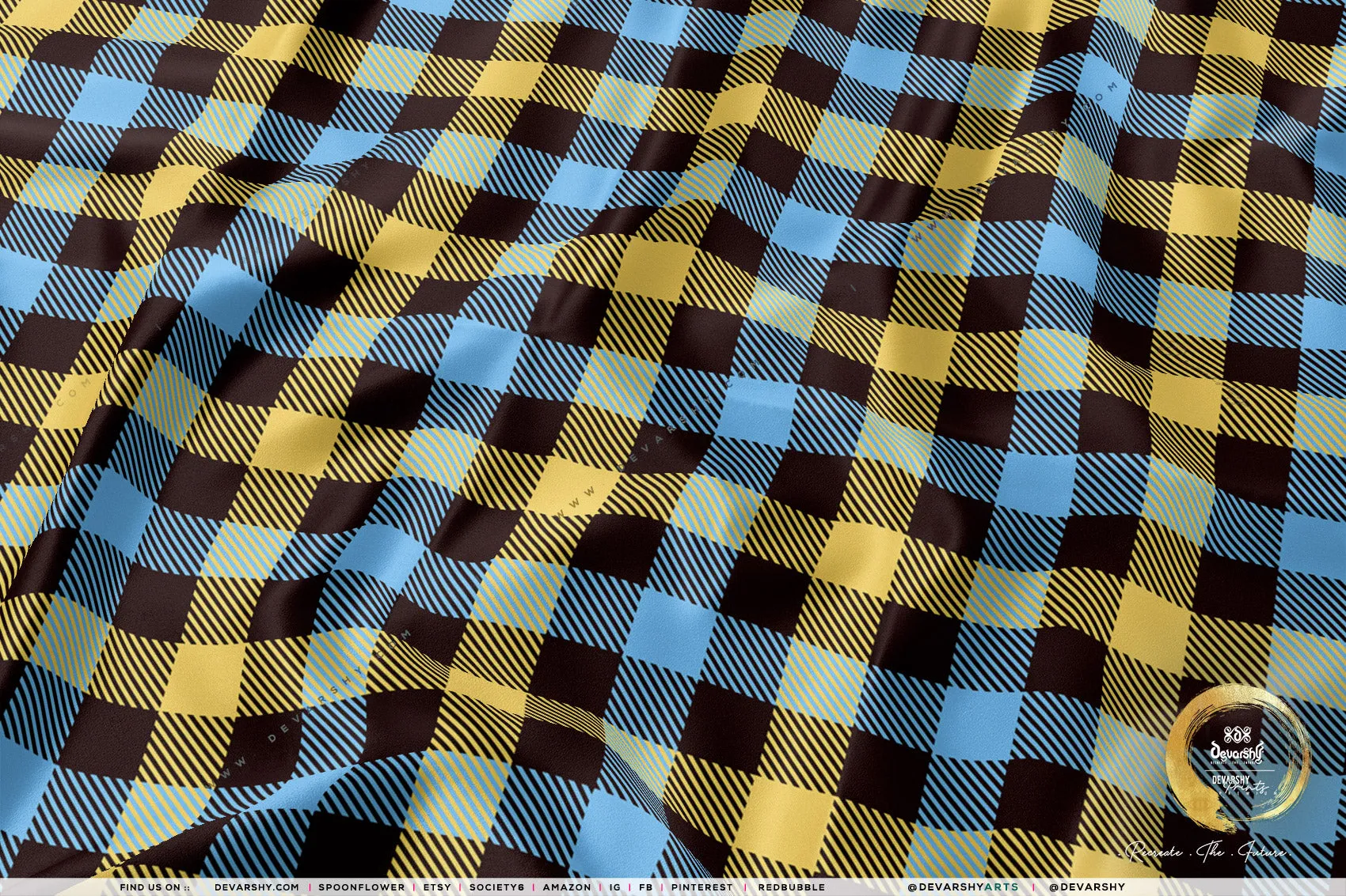 Buffalo Check Apparel Fabric 3Meters , 6 Designs | 8 Fabrics Option | Plaid Fabric By the Yard | 037